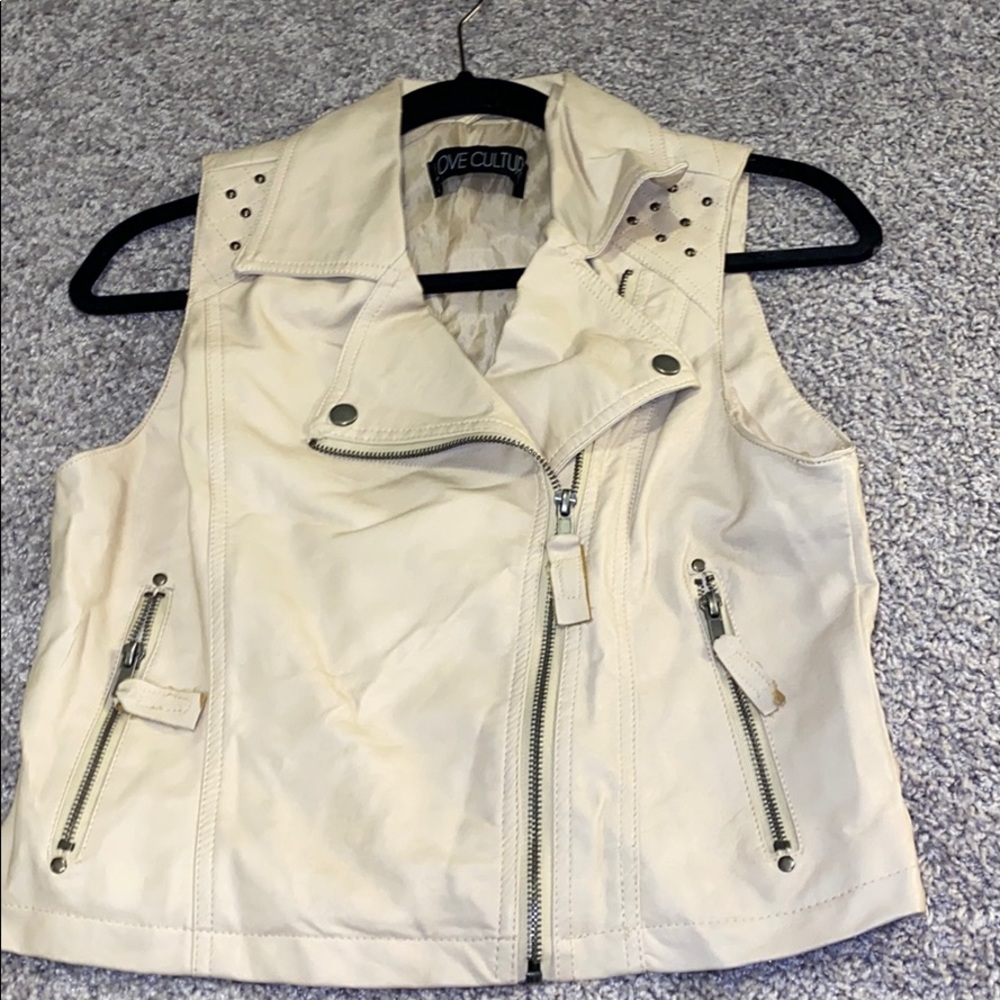 Pleather vest